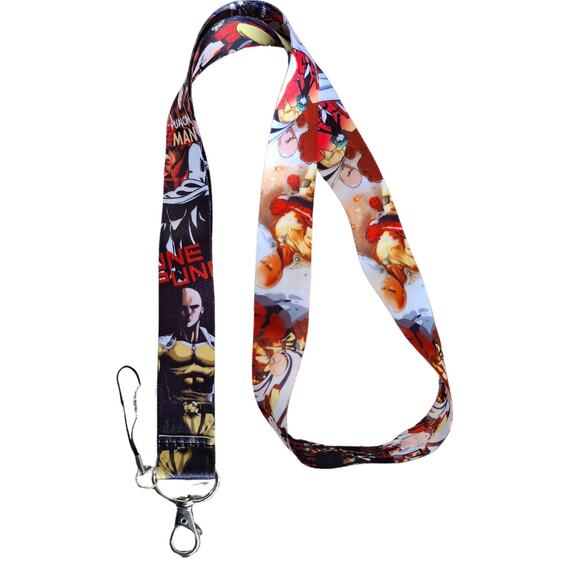Anime TV Series One Punch Man Neck Lanyard Fabric Yellow One Size Unisex A - Picture 5 of 6